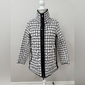 LANDI Fancy Reversible Trapuntino Quilted Women's Jacket Made in Italy Size S